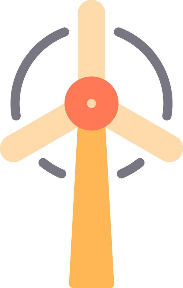 A wind turbine icon on a white background vector