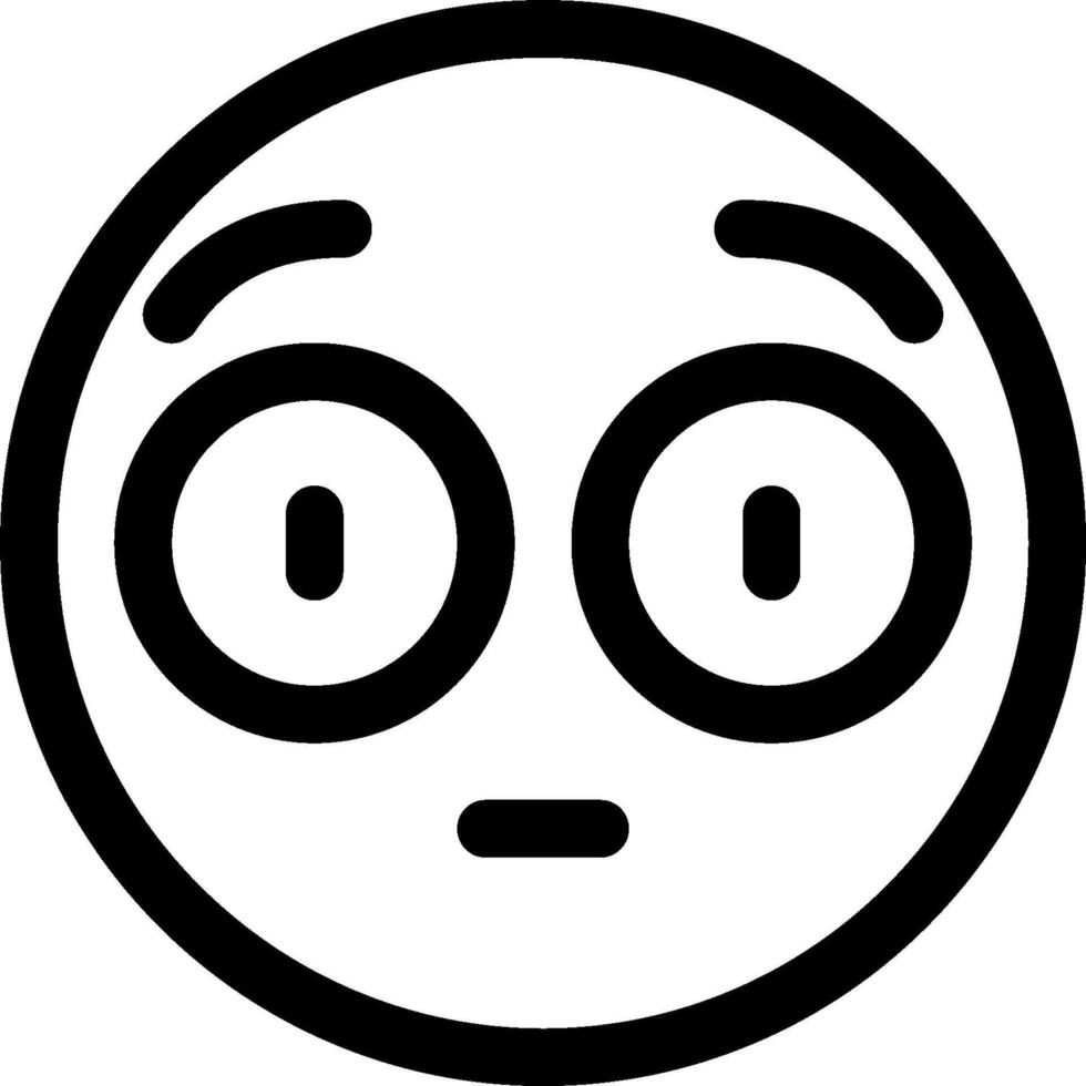 A black and white image of a face with eyes vector