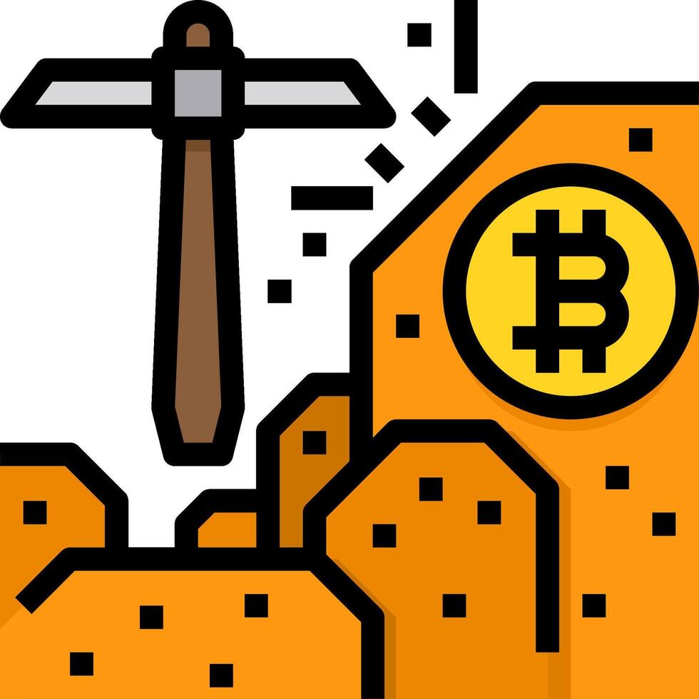 Bitcoin mining with a hammer and a bitcoin vector