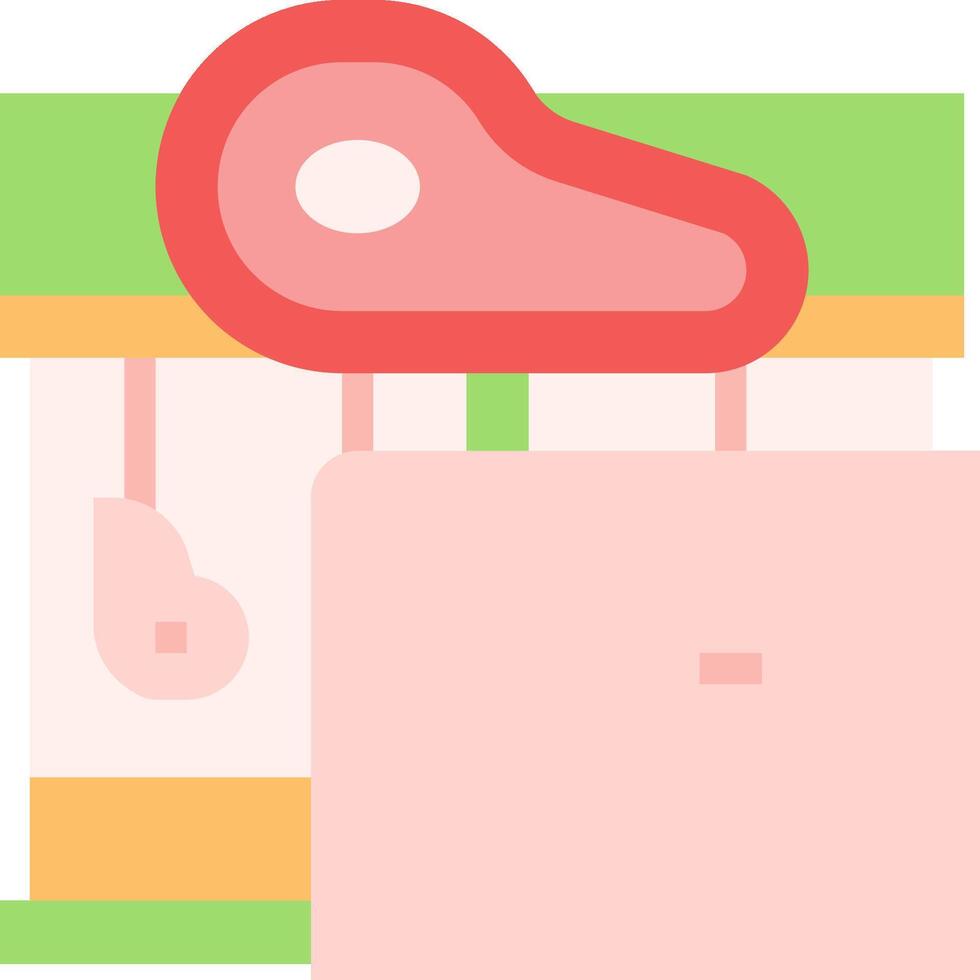 A pink and green machine with a red handle vector