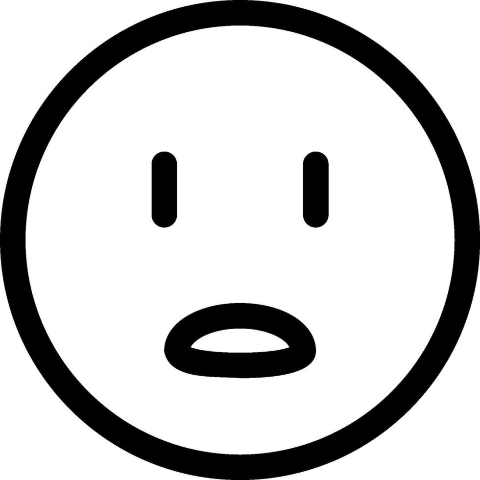 A black and white emoticion icon vector