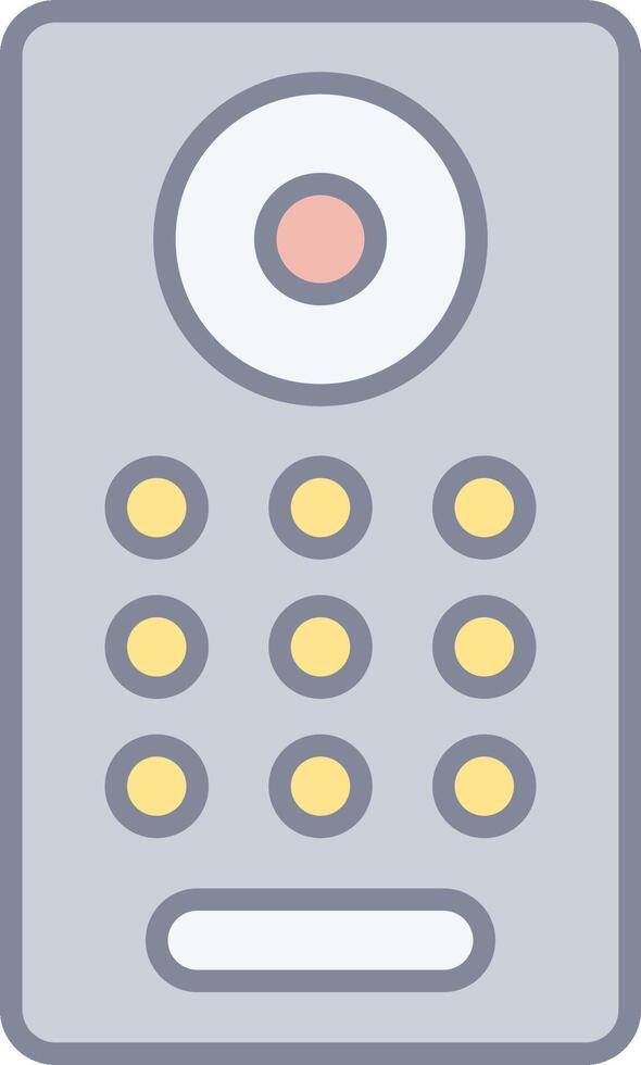 A phone with a button on it vector