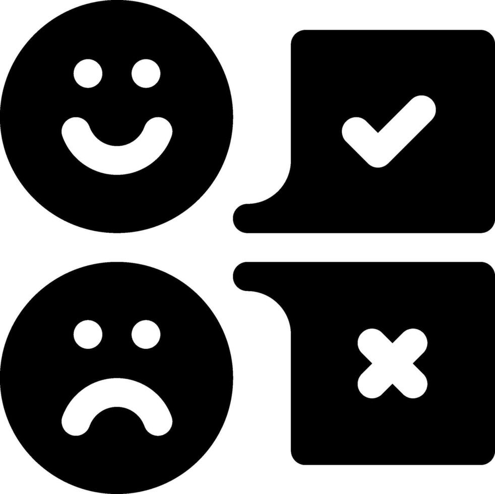 Four black and white emoticions with a smiley face vector