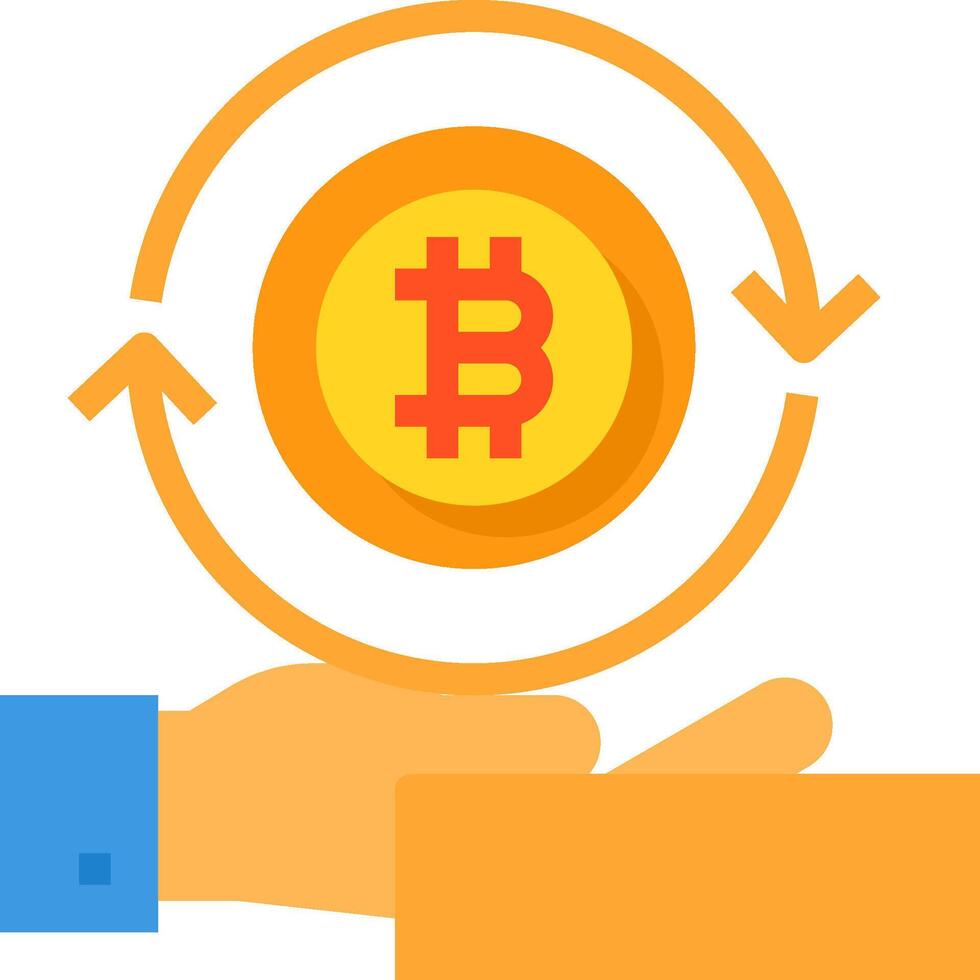 Bitcoin exchange rate chart vector