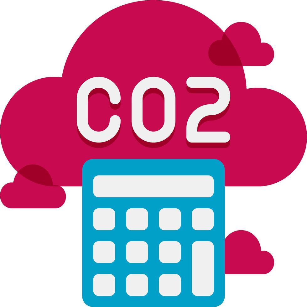 Co2 calculator illustration design vector