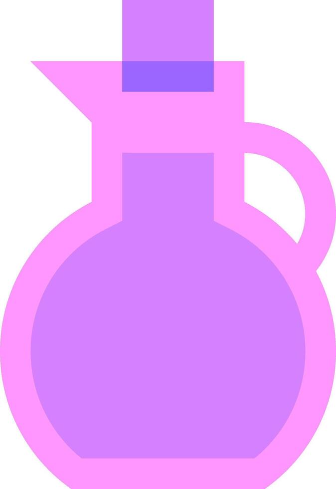 A purple jug with a purple lid vector