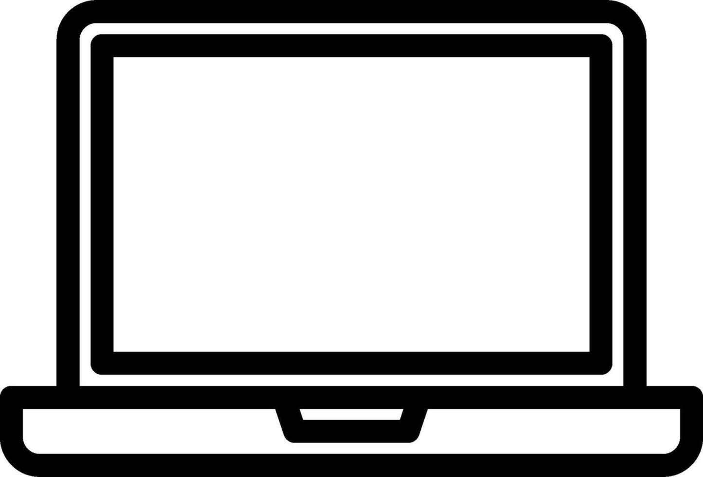Laptop icon free download vector