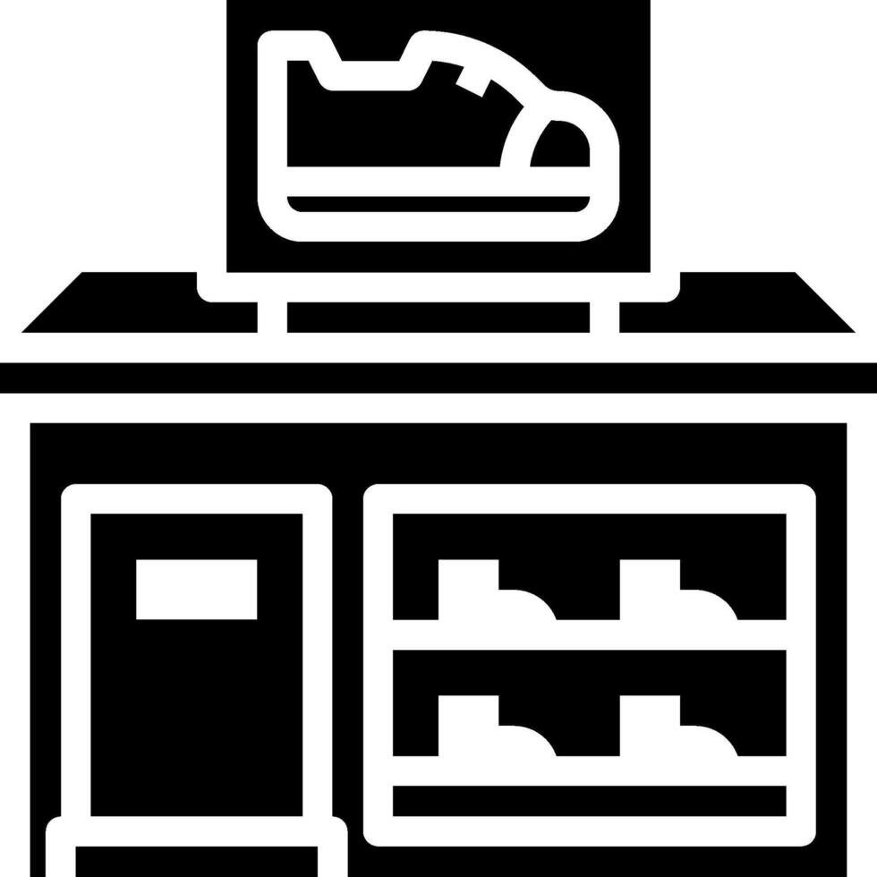Shoe store icon vector