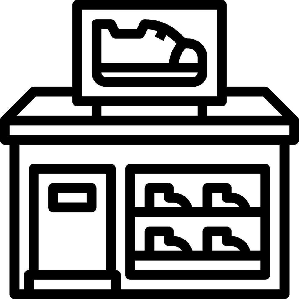 Shoe store icon vector