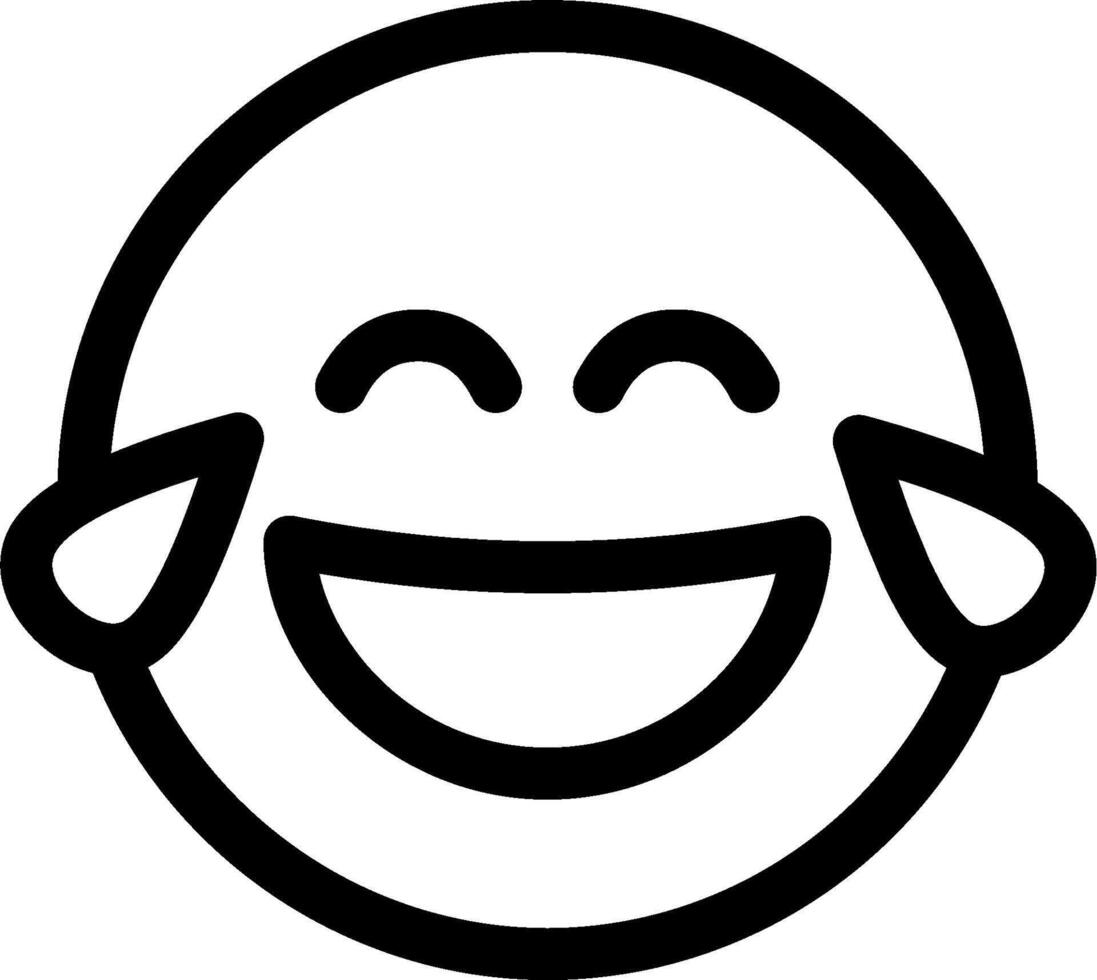 A smiling face with a happy face vector