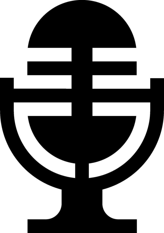 A microphone icon on a white background vector