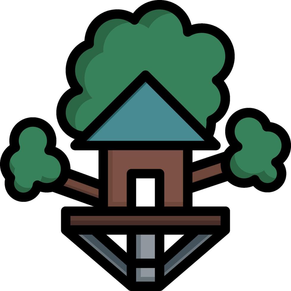 Tree house clipart vector