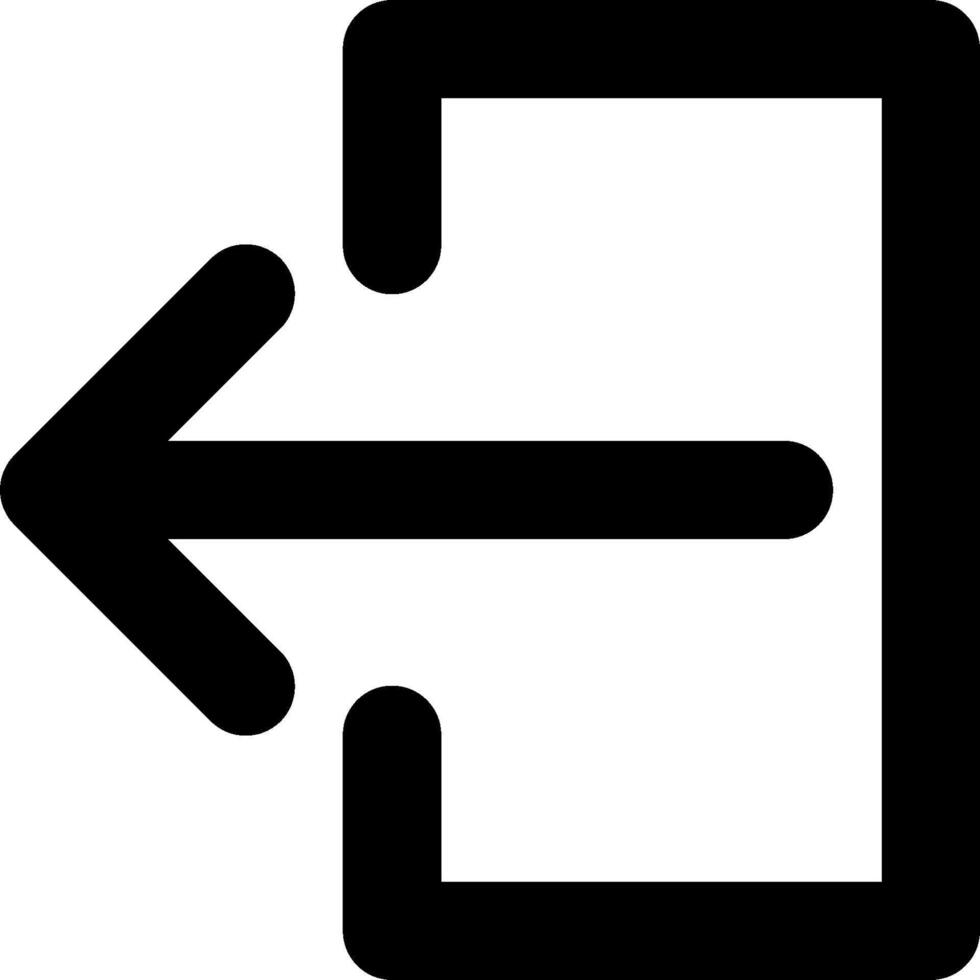 A black and white arrow pointing to the right vector