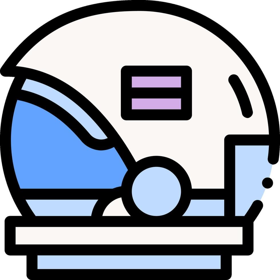 Space helmet icon illustration vector