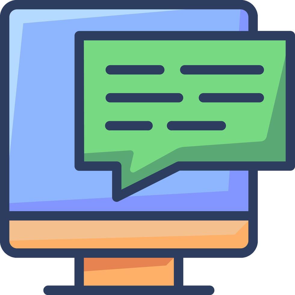 Chat box icon vector
