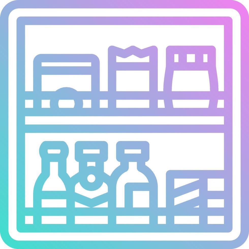 A refrigerator with bottles and other items on it vector