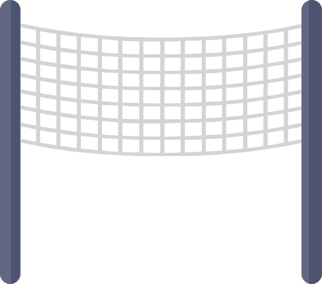 A volleyball net on a white background vector