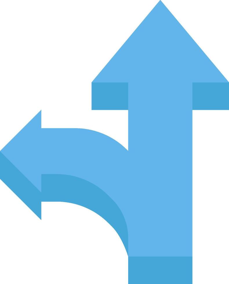 An arrow pointing to the left and right vector
