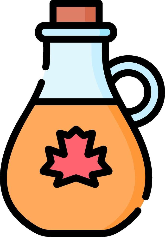 Canadian maple syrup icon illustration vector