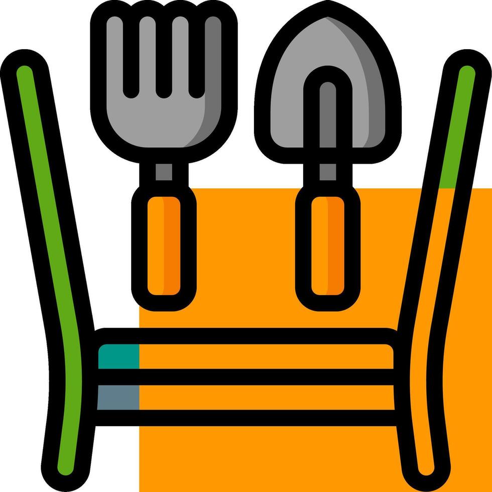 Garden tools icon vector