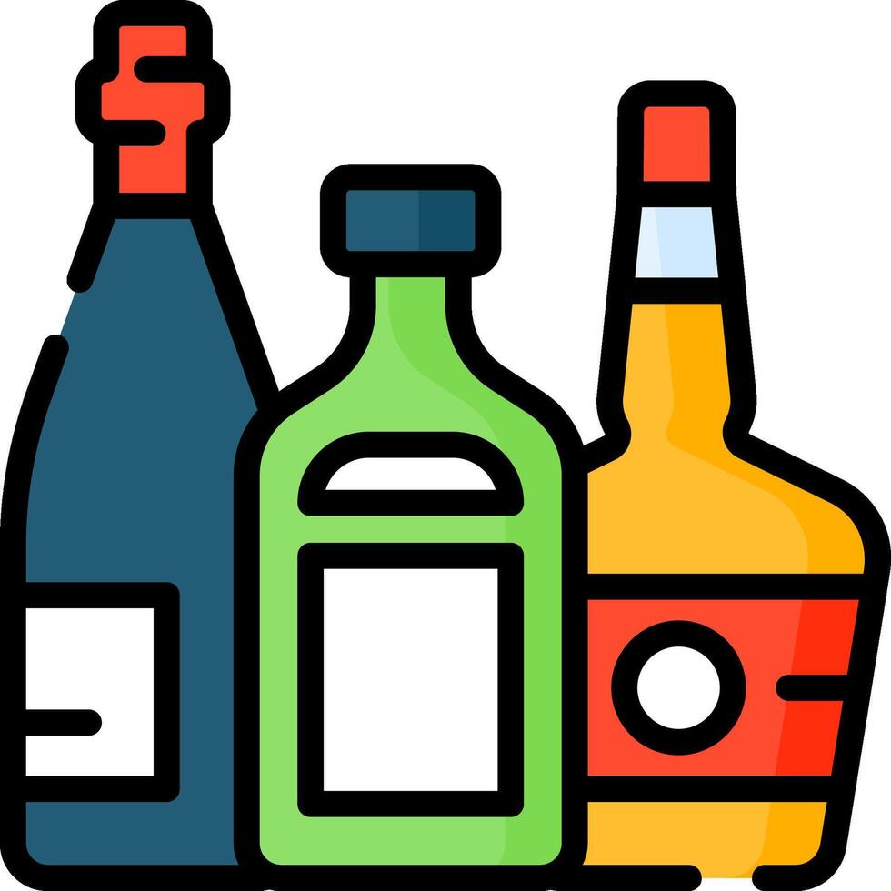 Alcoholic beverages clipart vector