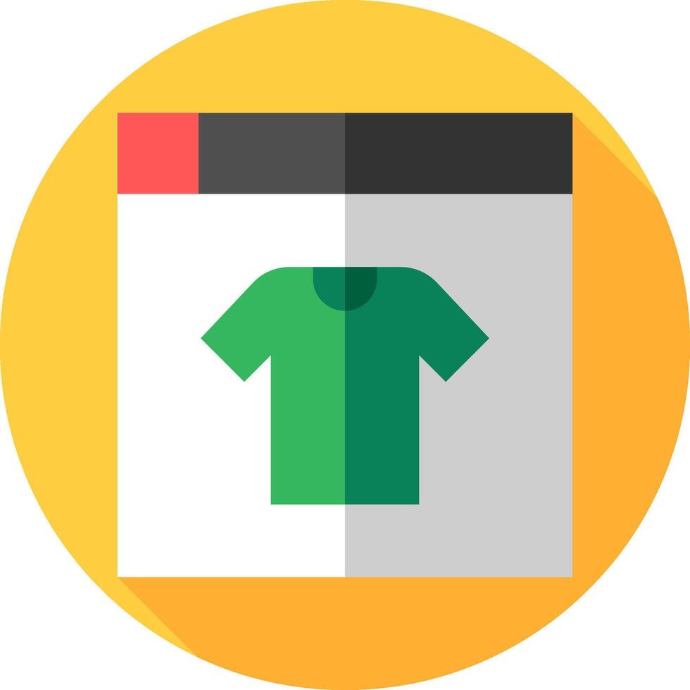 A green t - shirt is shown on a white background vector