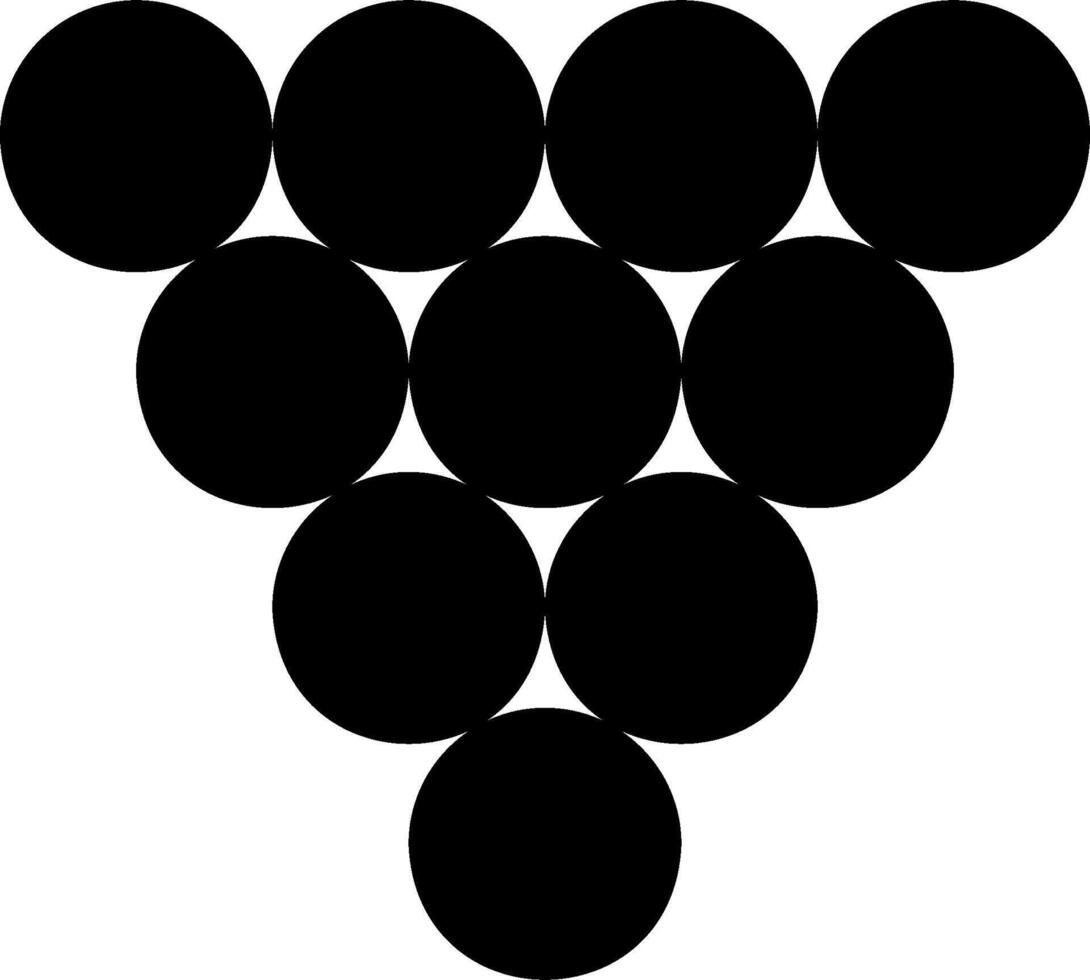 A black and white image of a bunch of grapes vector
