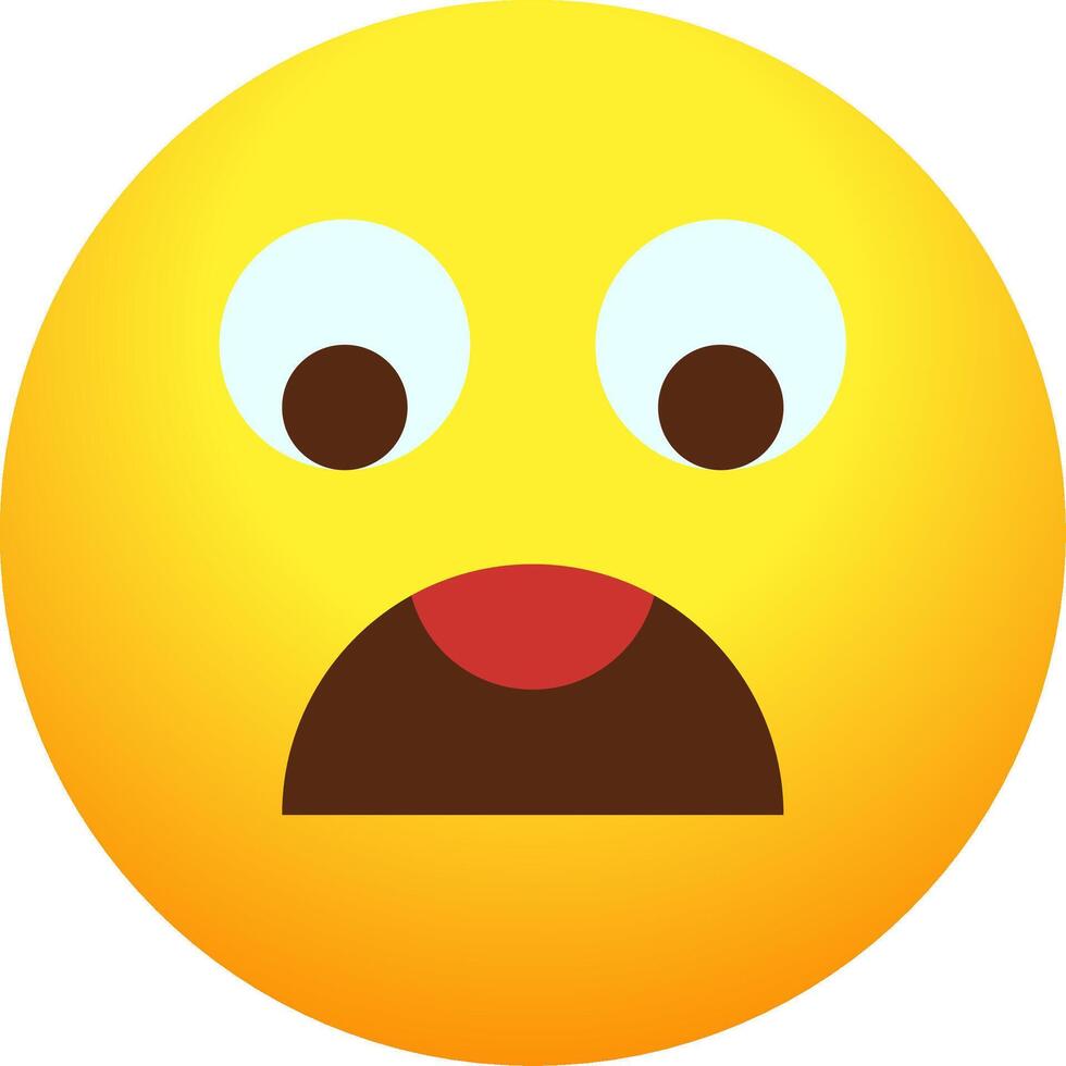 A yellow emoticion with a sad face vector