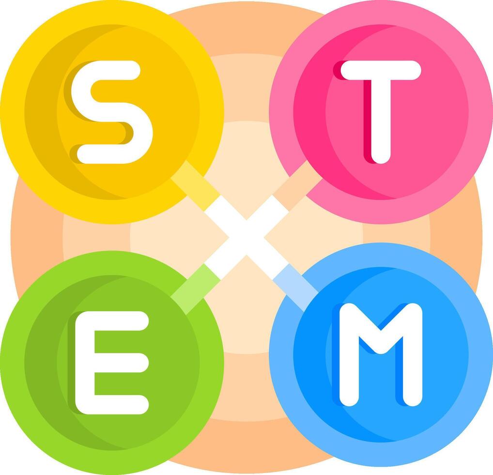 Stems - science, math, and engineering games vector