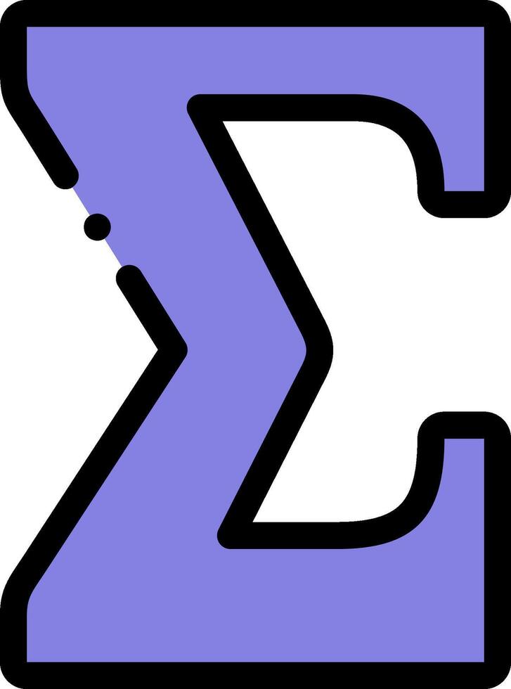 The letter z in purple and blue vector