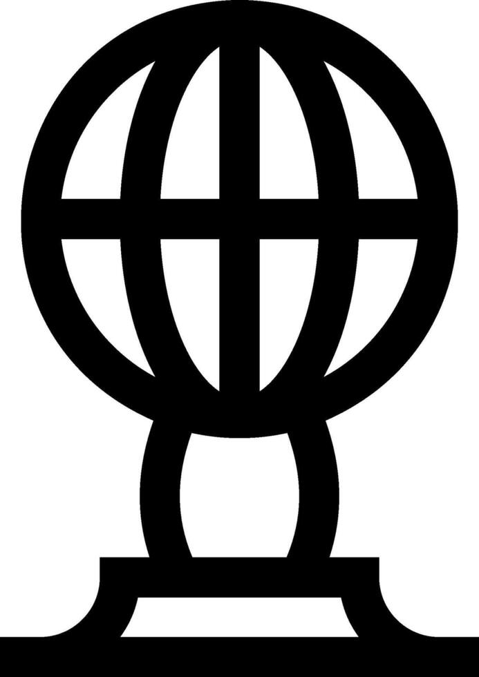 A globe icon on a white background vector