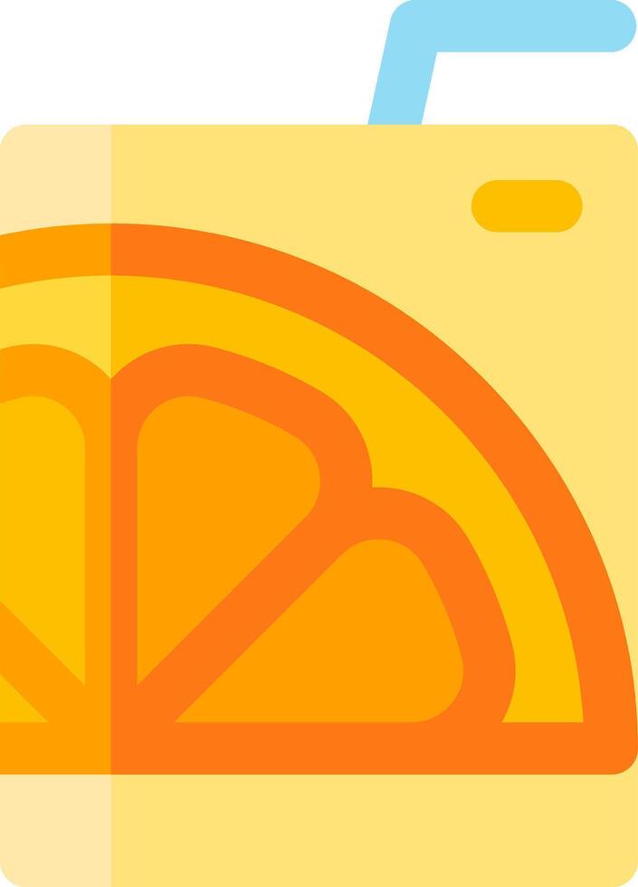 Orange juice icon vector