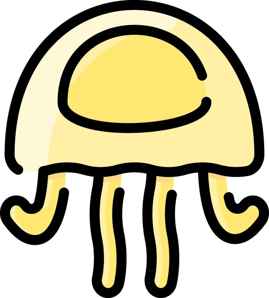 A jellyfish icon on a white background vector