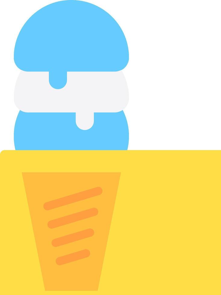 Ice cream icon with a hamburger and a cone vector