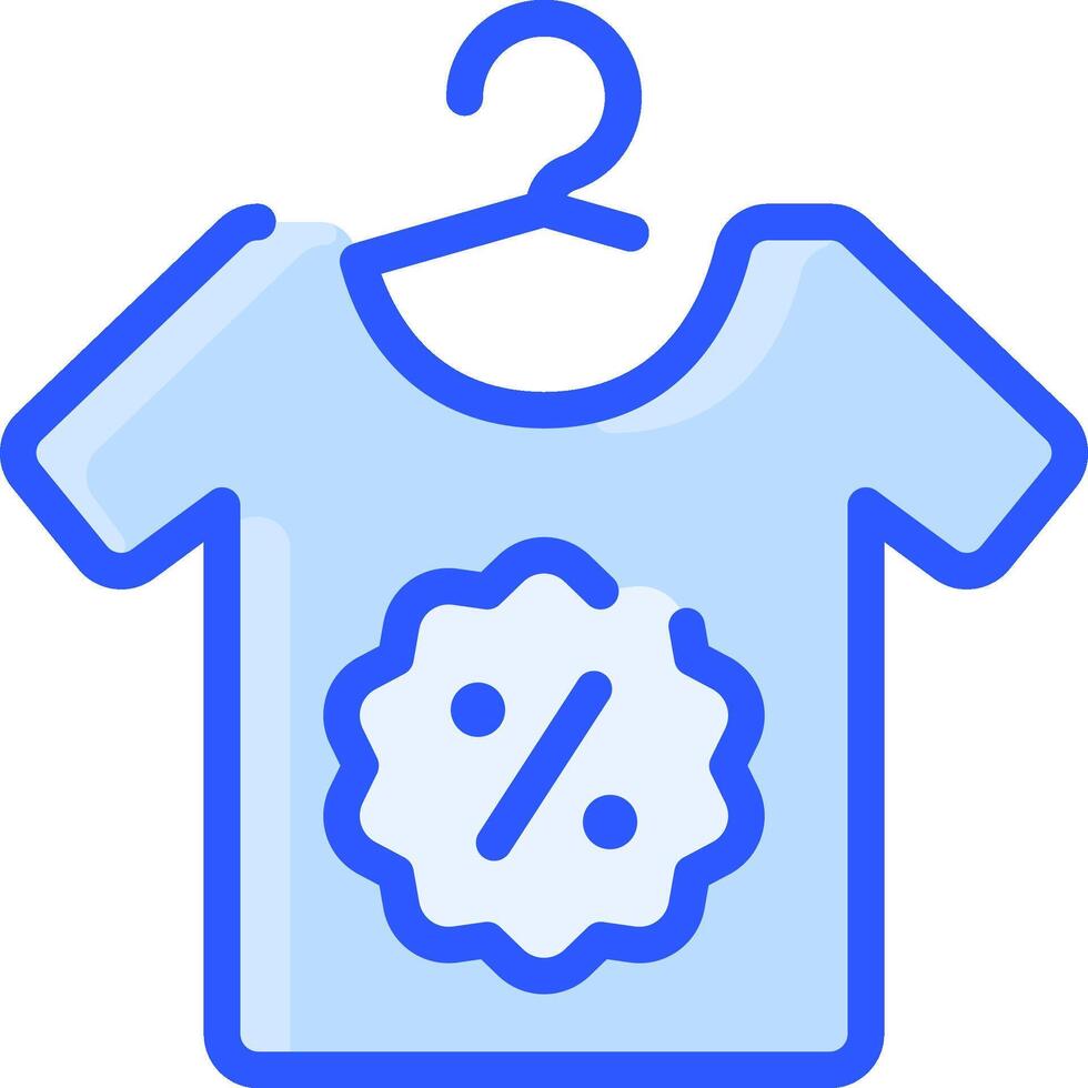 A shirt with a percentage sign on it vector