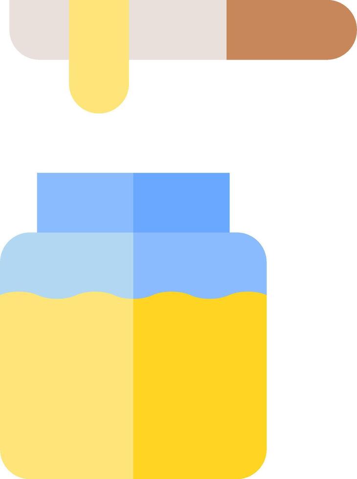 A jar of honey and a spoon vector