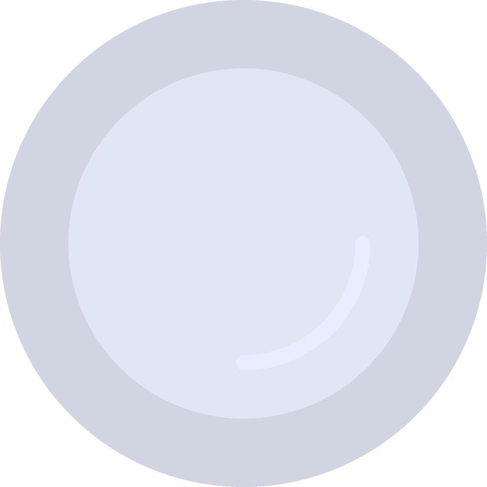 A white plate with a blue rim vector