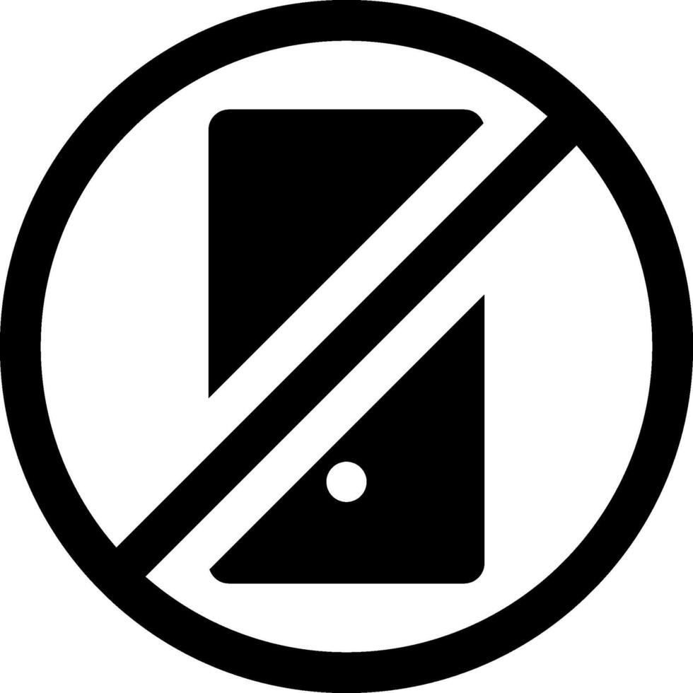 No phone sign illustration vector