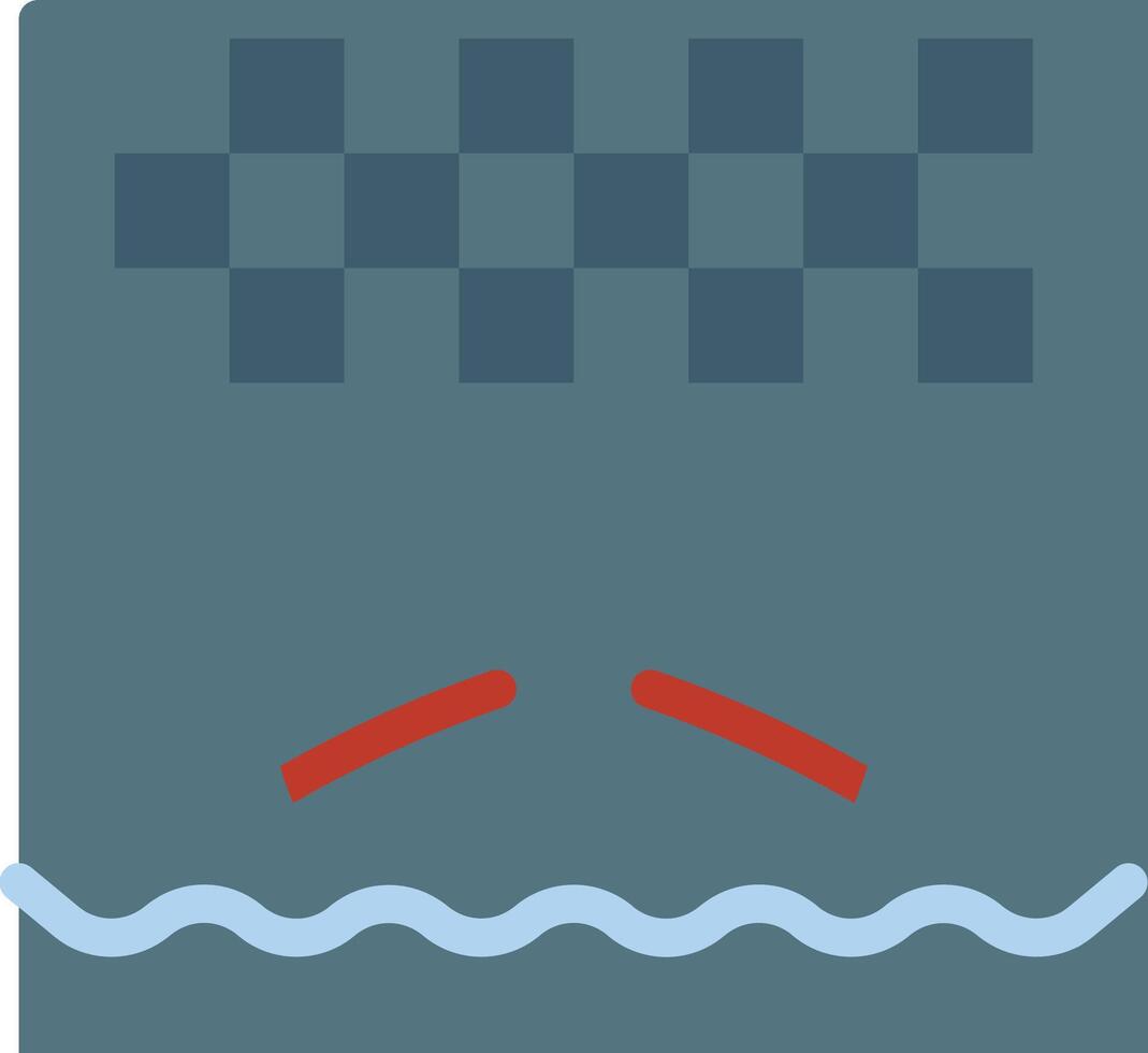 A shark swimming in the water with a checkered pattern vector