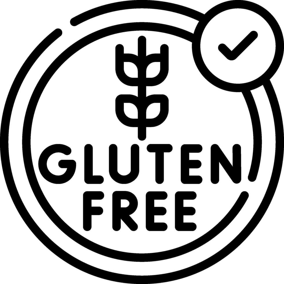 Gluten free logo vector