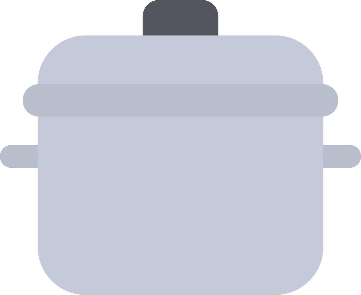 A pot with a lid on a white background vector