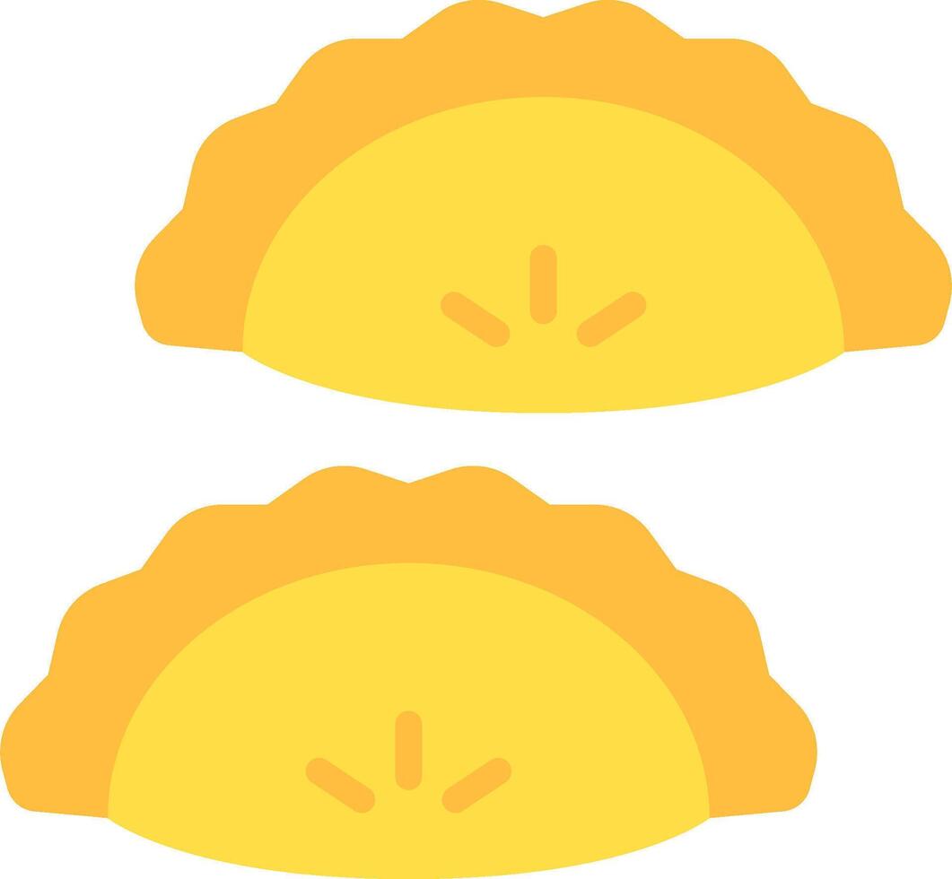 Two yellow patties with a slice of cheese on top vector