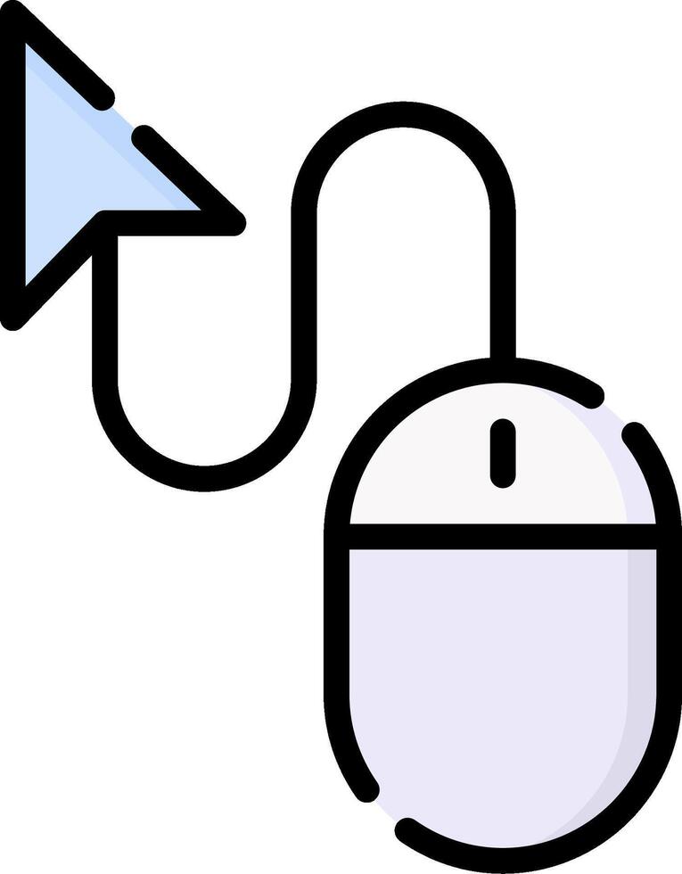 Mouse and arrow icon illustration vector