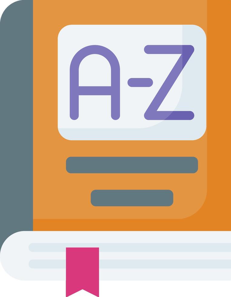 A-z dictionary icon vector