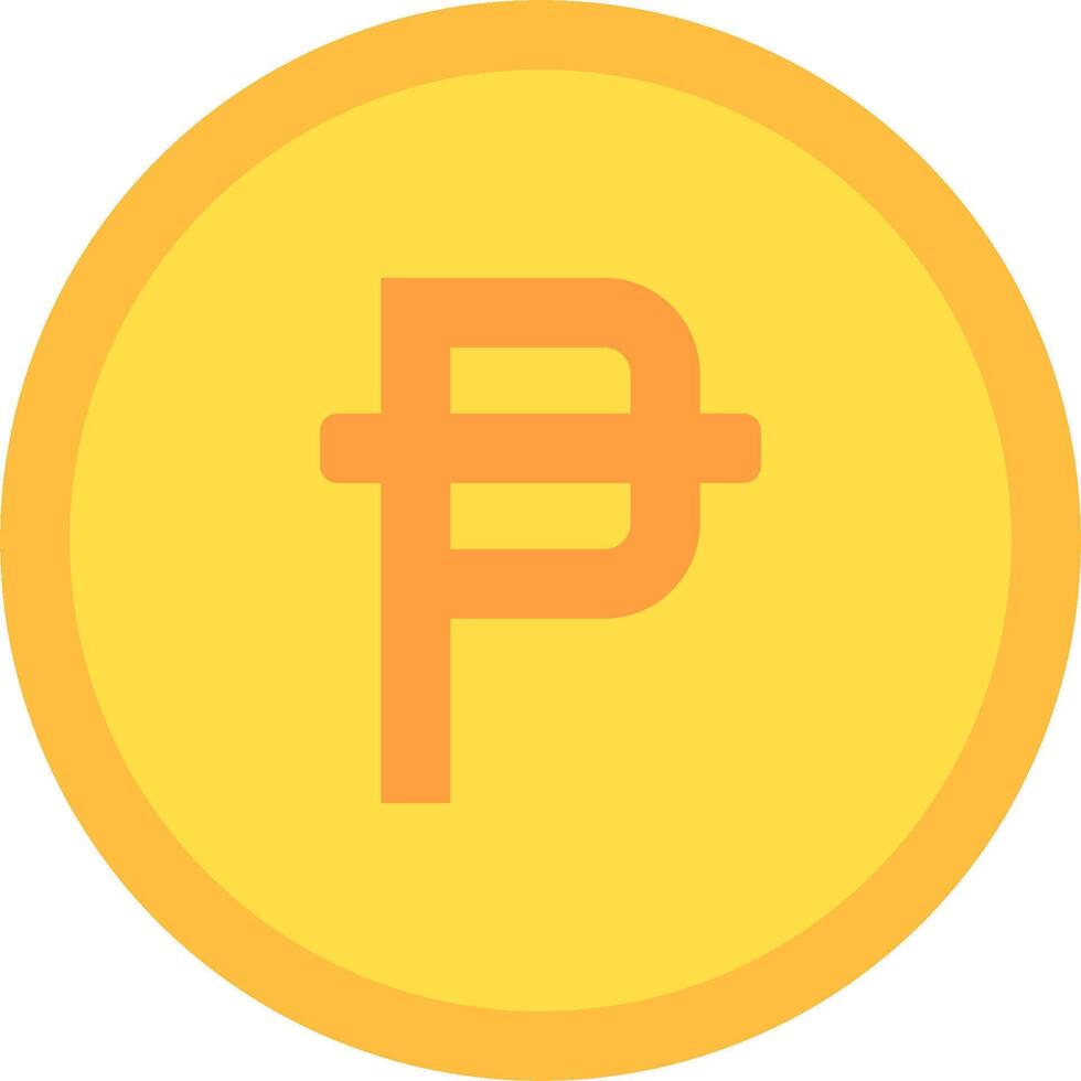 A yellow coin with the symbol for the pound sign vector