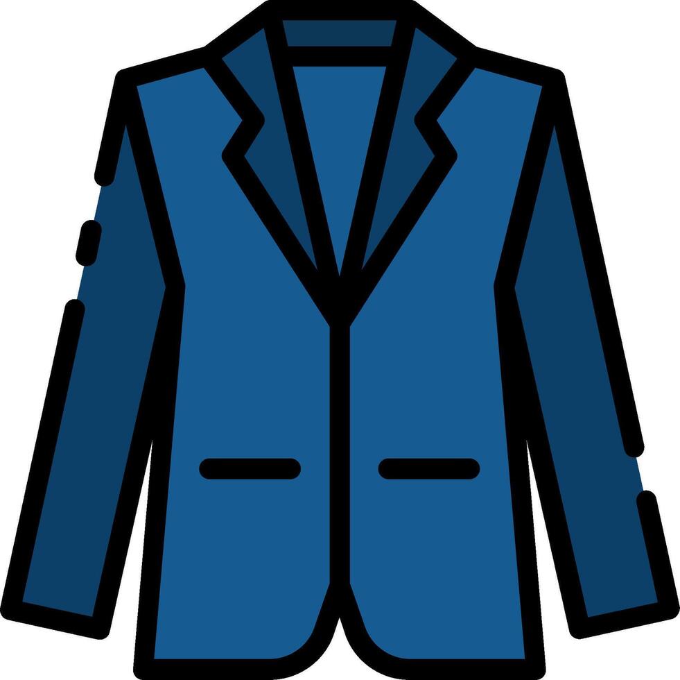 Blue suit clip art vector