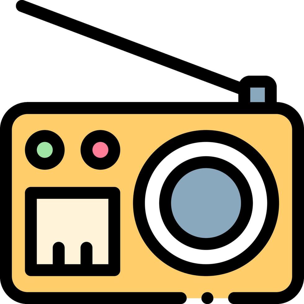 Radio icon illustration vector