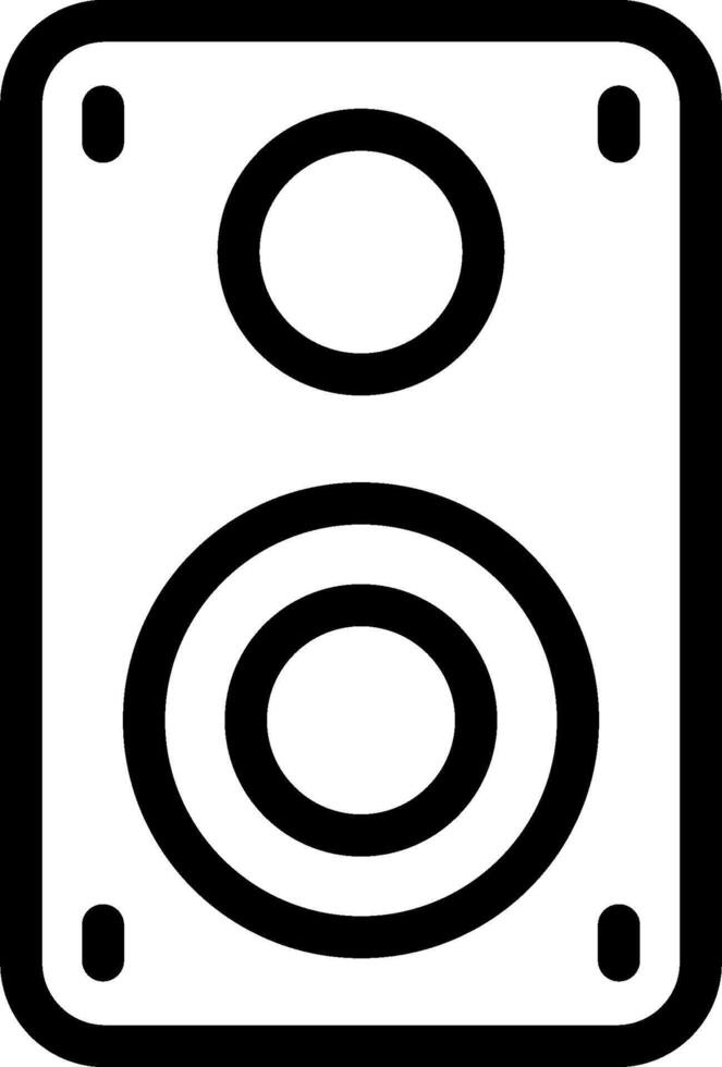 A speaker icon on a white background vector