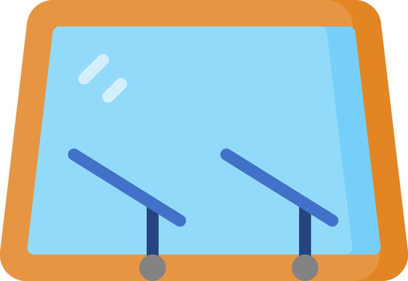 A window with two bars on it vector