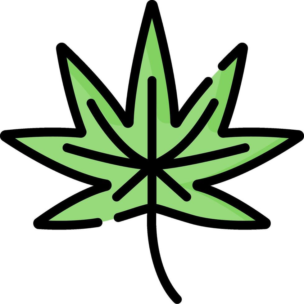 A marijuana leaf icon on a white background vector
